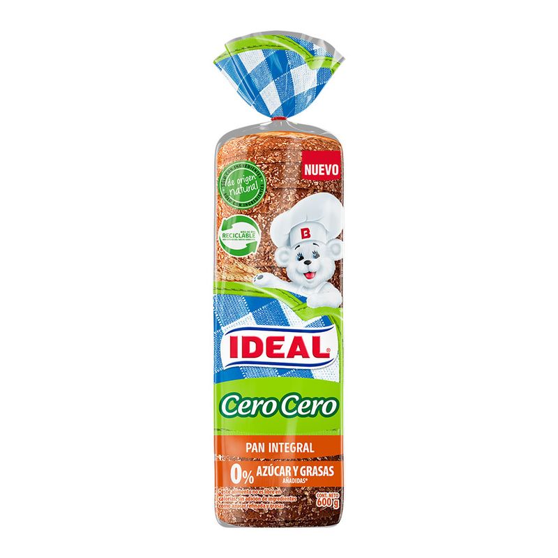 Pan Integral Ideal Cero Cero 600 g
