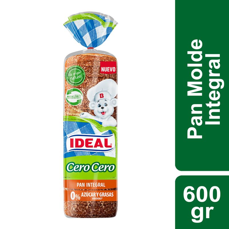 Pan Integral Ideal Cero Cero 600 g