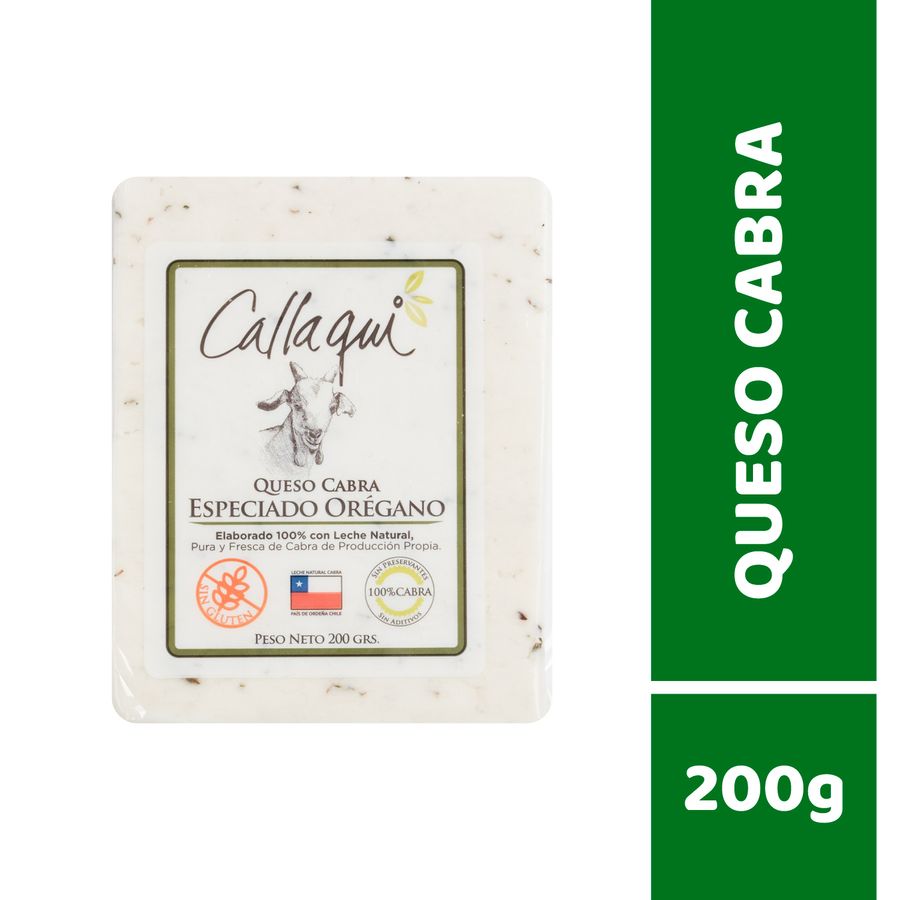 Queso Cabra Trozado Oregano Callaqui