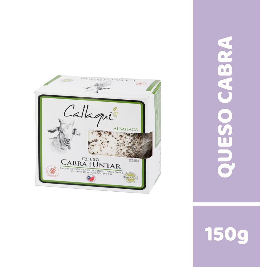 Queso Cabra para Untar Albahaca Callaqui