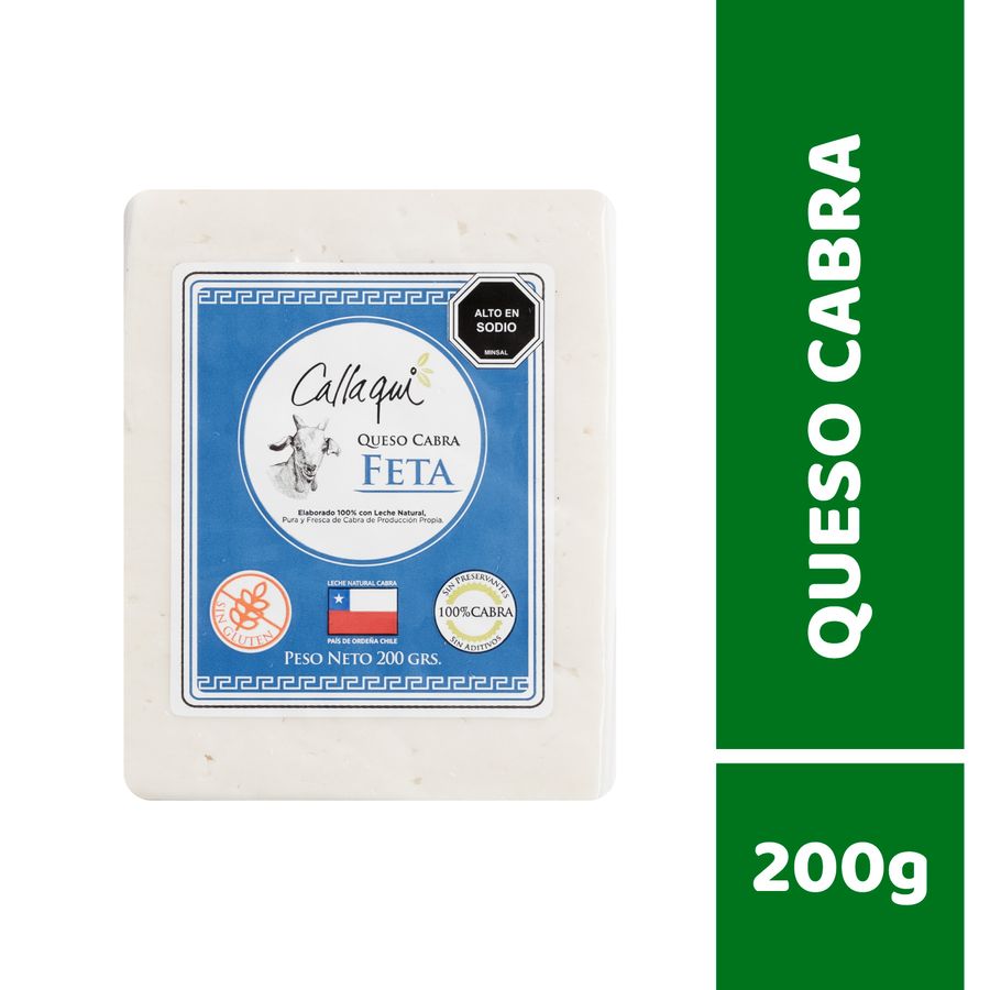 Queso Cabra Feta Callaqui Trozo