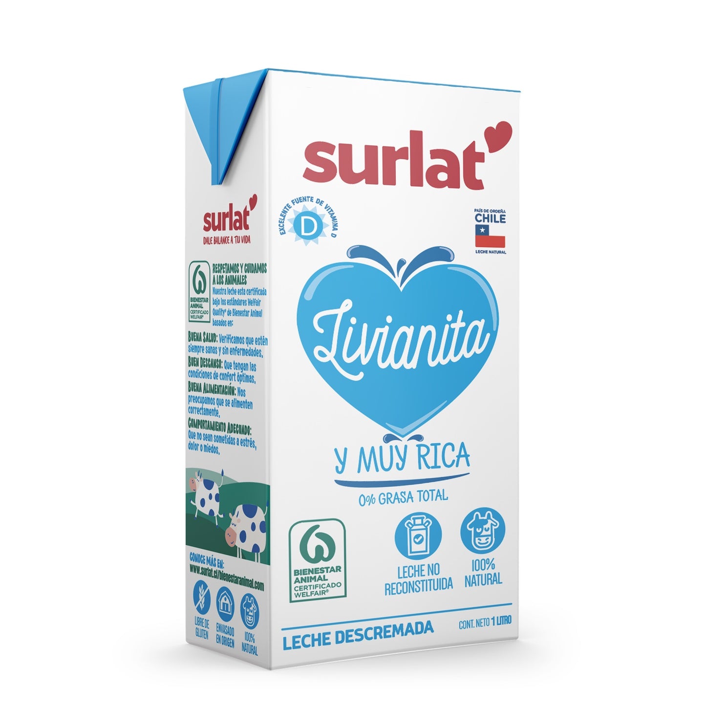 Leche Surlat Descremada 1L