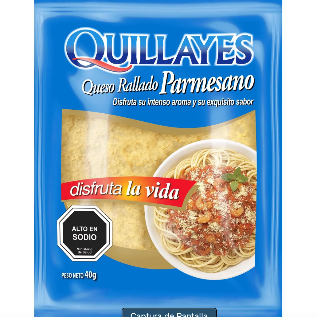Queso Parmesano Rallado Quillayes 40 g