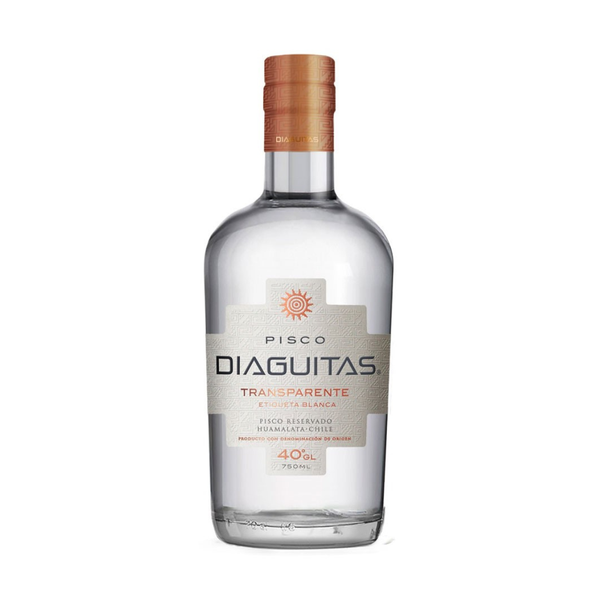 Pisco Diaguitas Transparente 40º