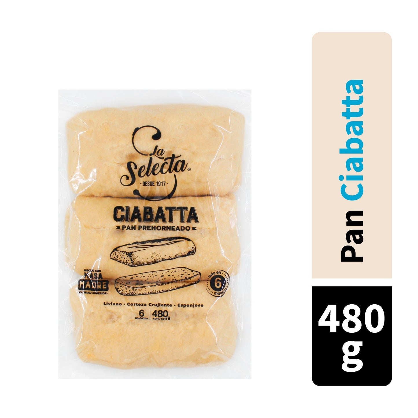 Pan Precocido Ciabatta