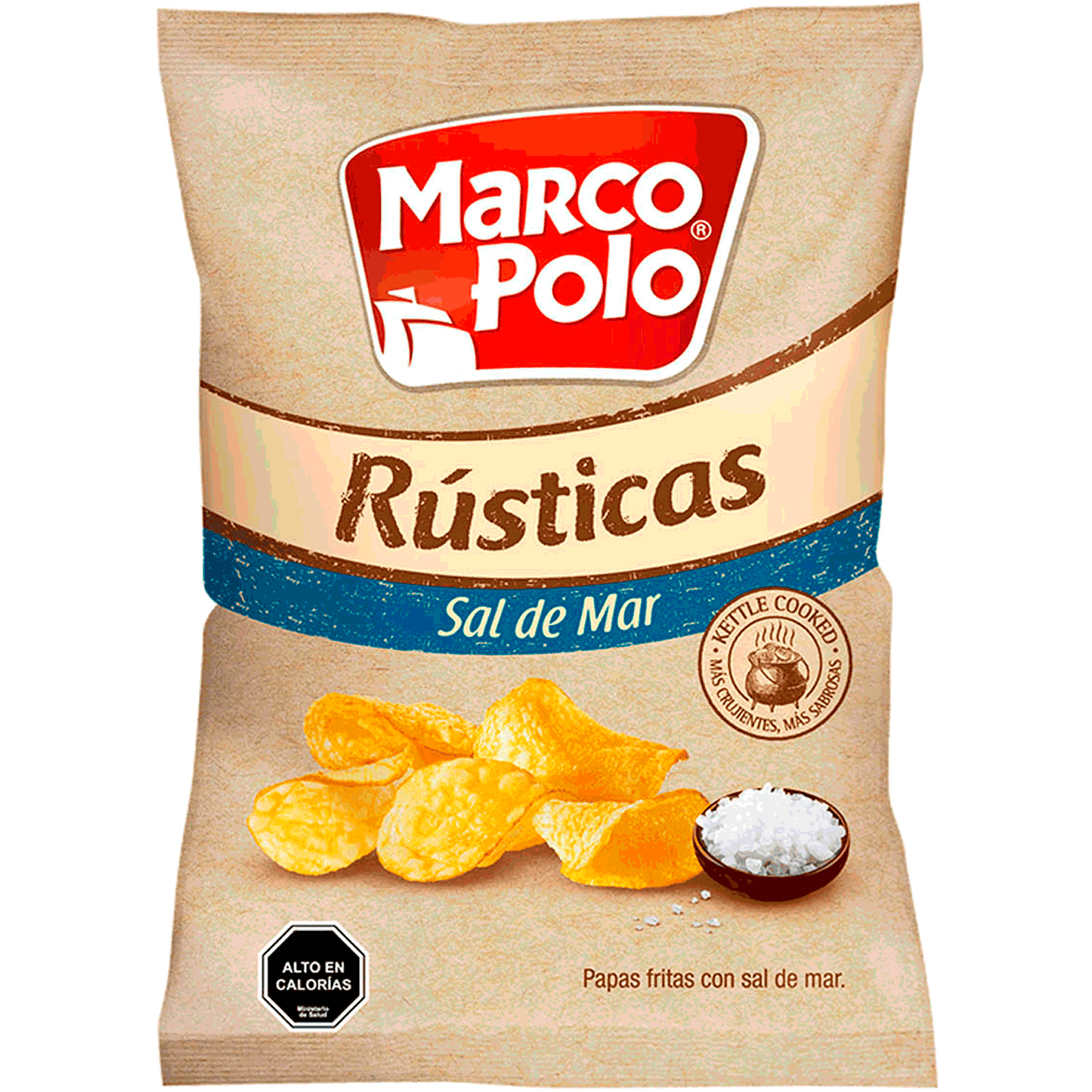 Papas Fritas Rusticas Sal de Mar