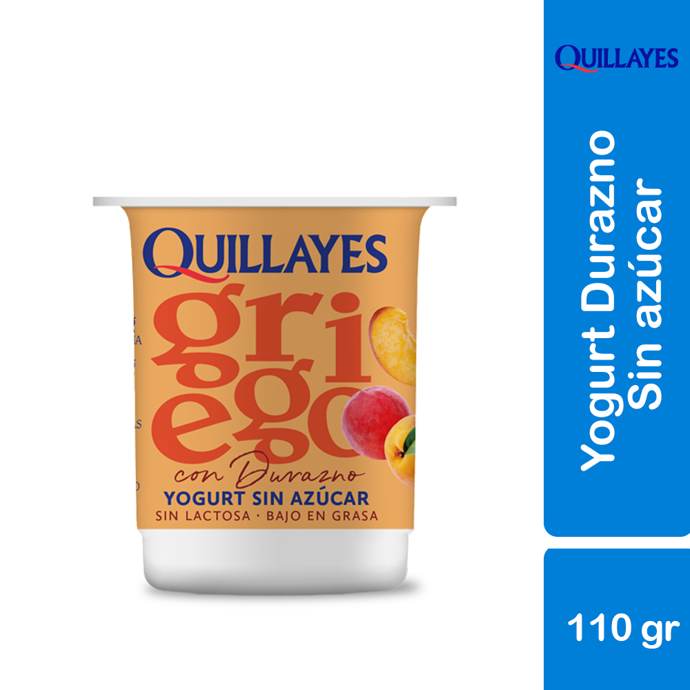Yogurt Griego Sin Azucar con Durazno