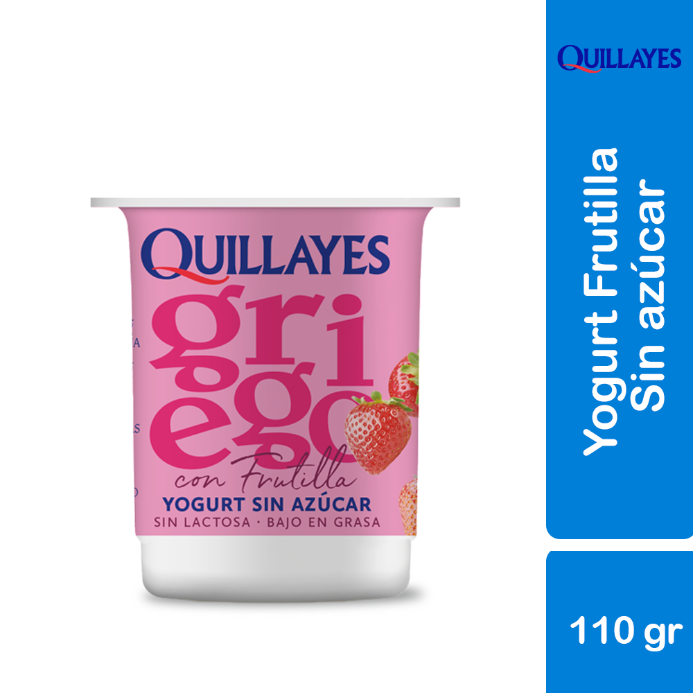 Yogurt Griego Sin Azucar con Frutilla