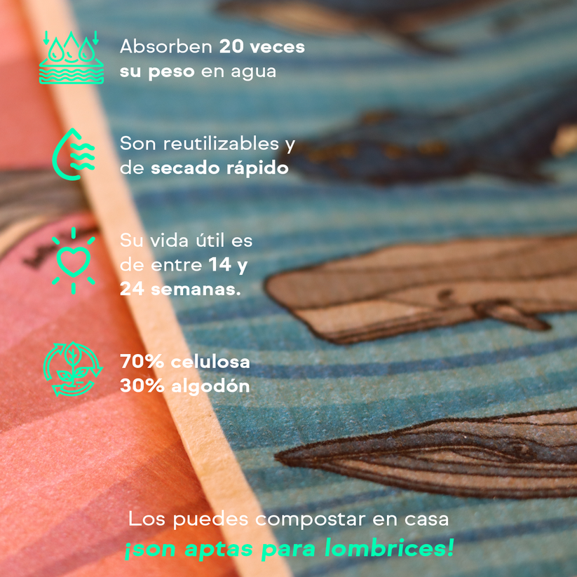 Paño Esponja Compostable