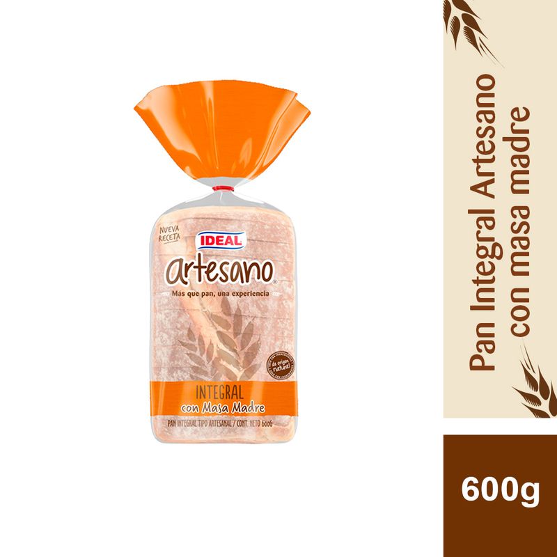 Pan Artesano Integral 1p 600g Bolsa ID